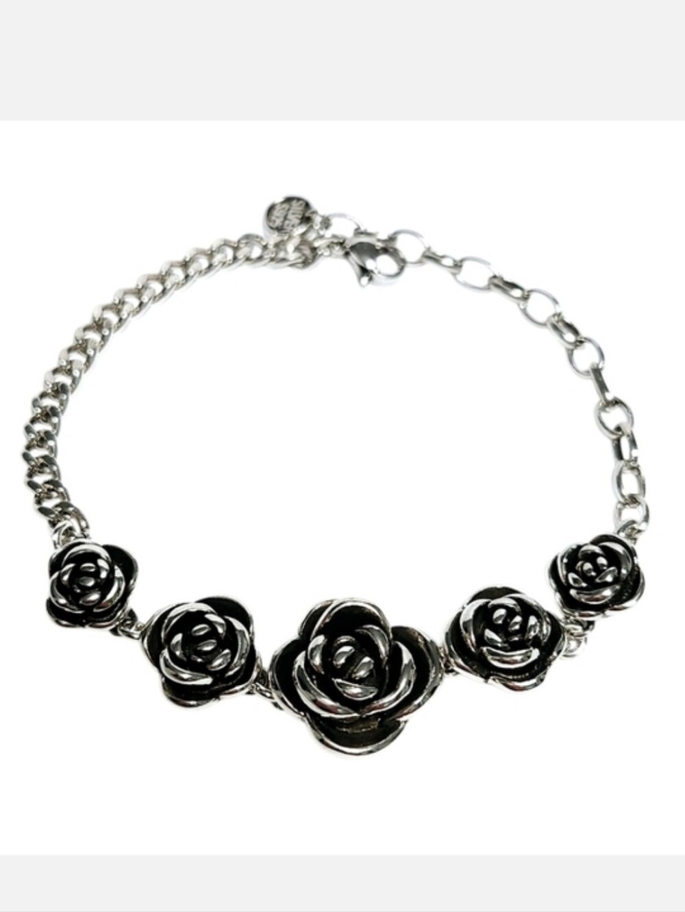 Sterling SILVER Rose Bracelet